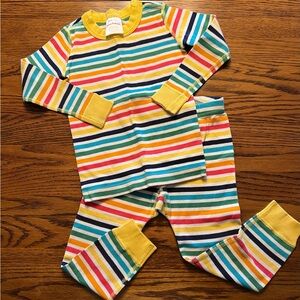 Hanna Andersson Multicolor Striped Long Johns